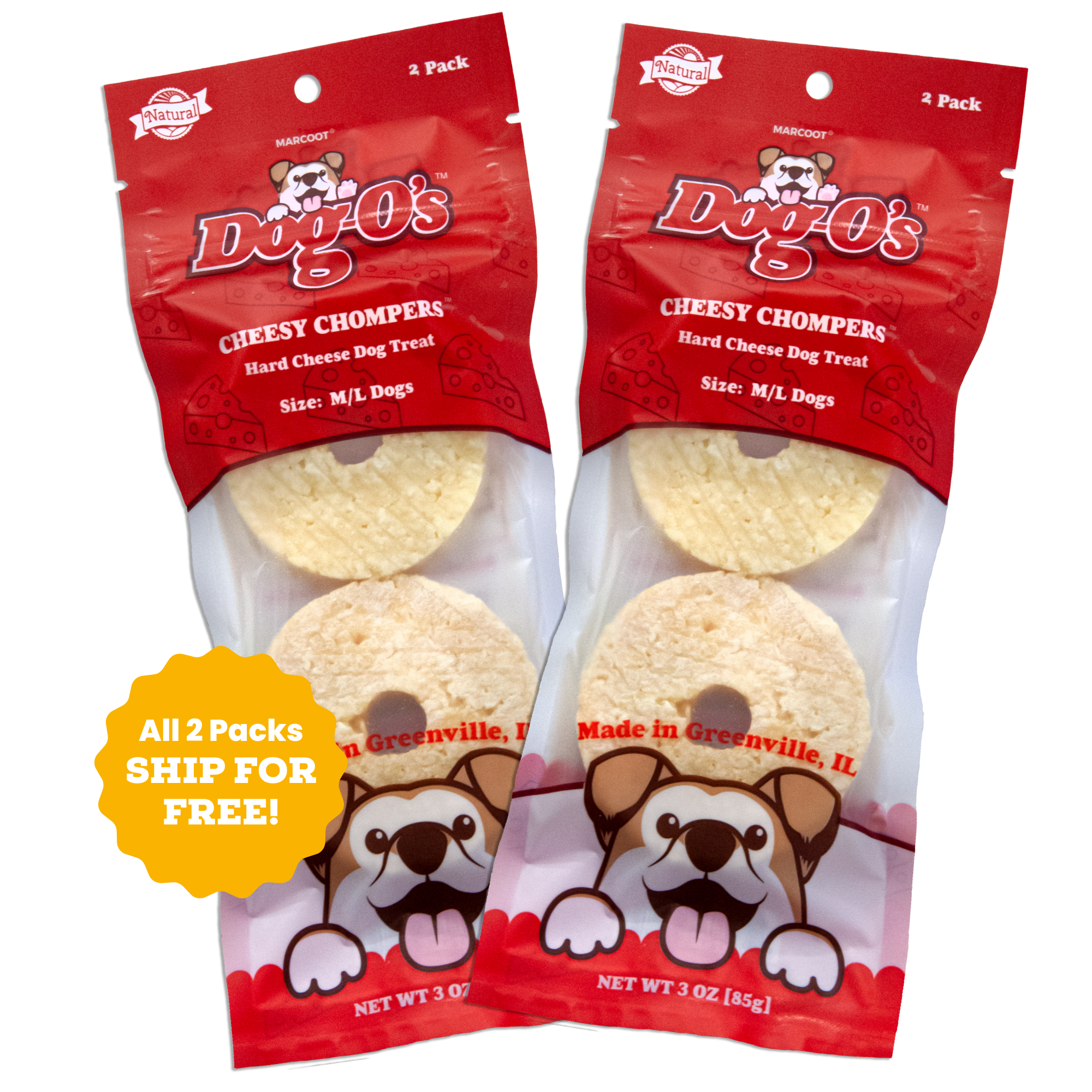 Dog-O’s Cheesy Chompers® with Free Shipping
